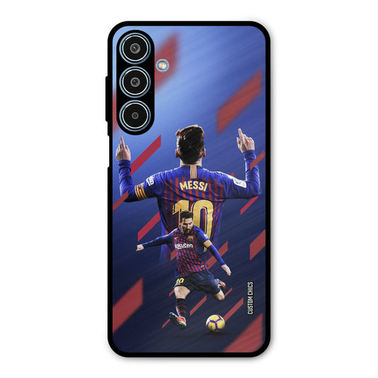 Playing Messi Samsung Galaxy M35 5G Mobile Back Cover - Sports PrintShield Case