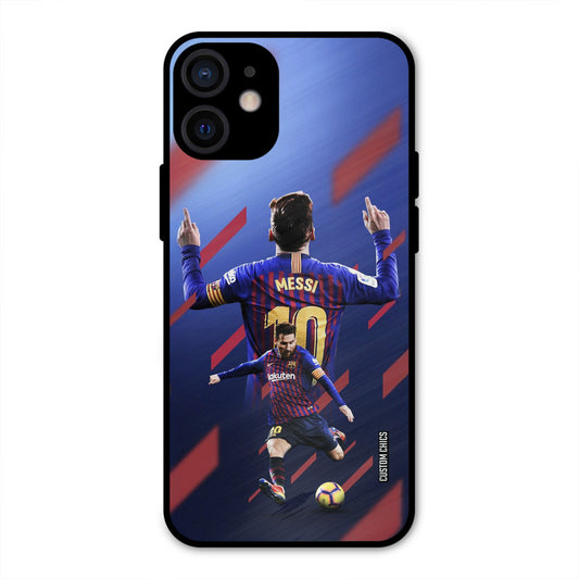 Playing Messi iPhone 12 Mini Mobile Back Cover - Sports PrintShield Case