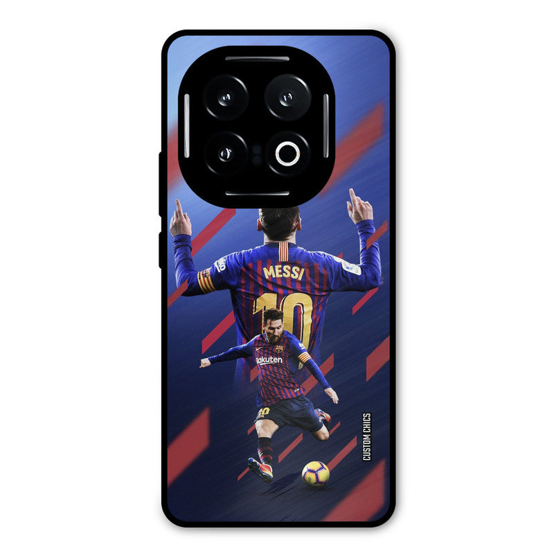 Playing Messi iQOO 13 Mobile Back Cover - Sports PrintShield Case