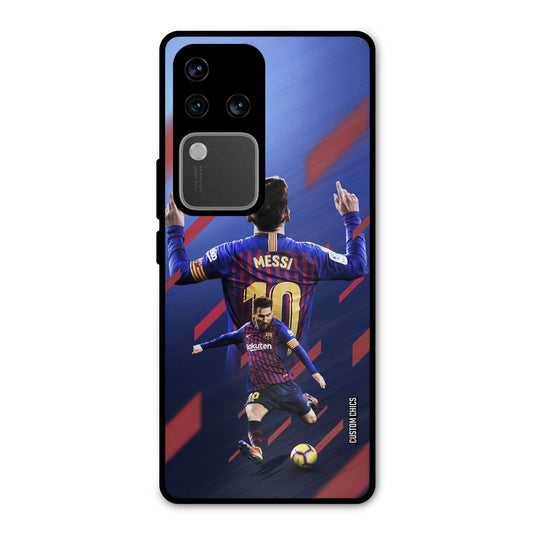 Playing Messi Vivo V30 Pro Mobile Back Cover - Sports PrintShield Case