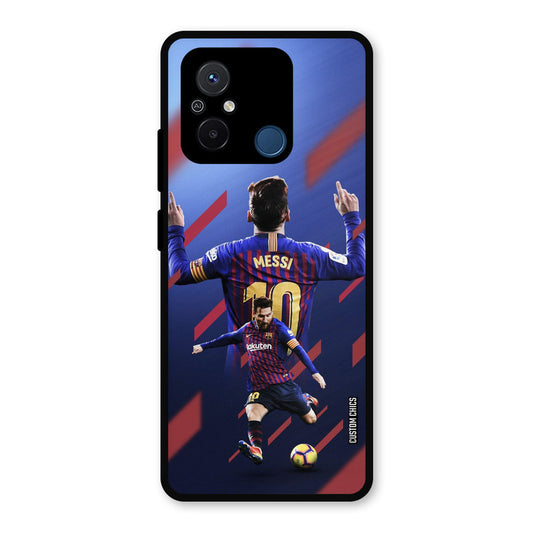 Playing Messi Redmi 12c Mobile Back Cover - Sports PrintShield Case