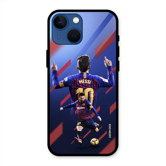 Playing Messi iPhone 13 Mini Mobile Back Cover - Sports PrintShield Case