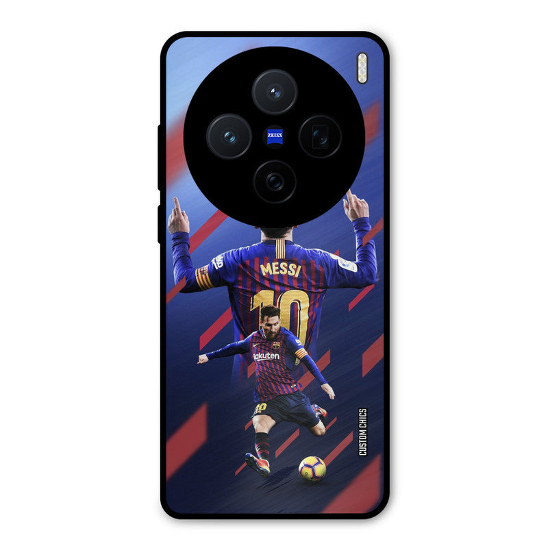 Playing Messi Vivo X200 Mobile Back Cover - Sports PrintShield Case