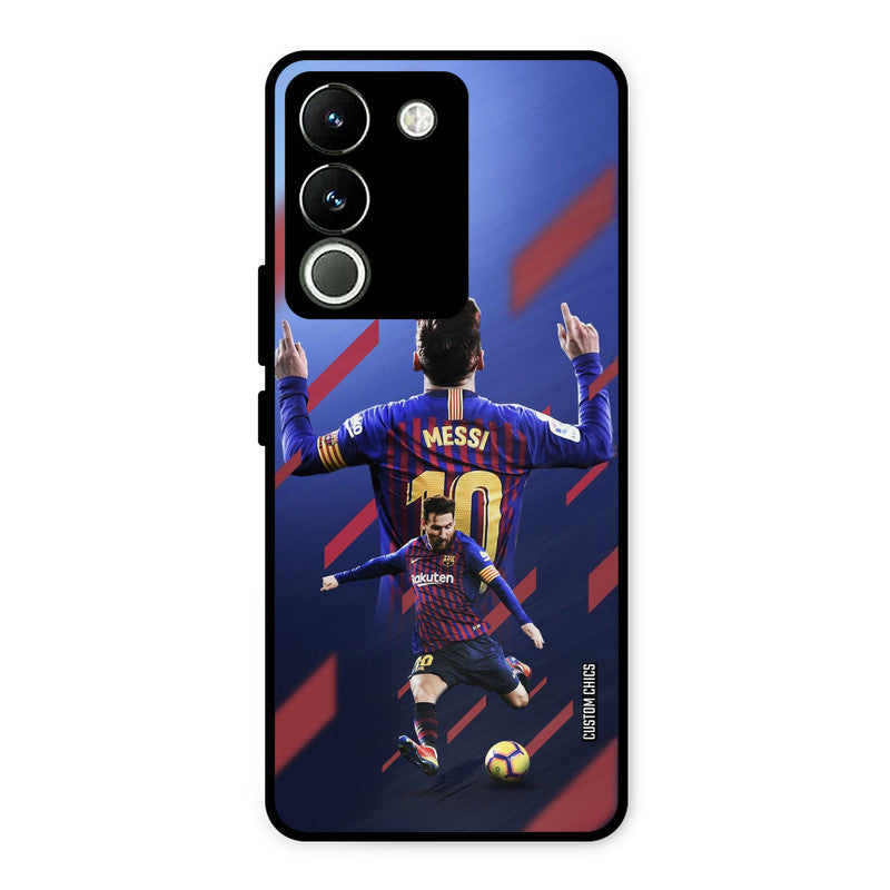 Playing Messi Vivo Y200 Mobile Back Cover - Sports PrintShield Case