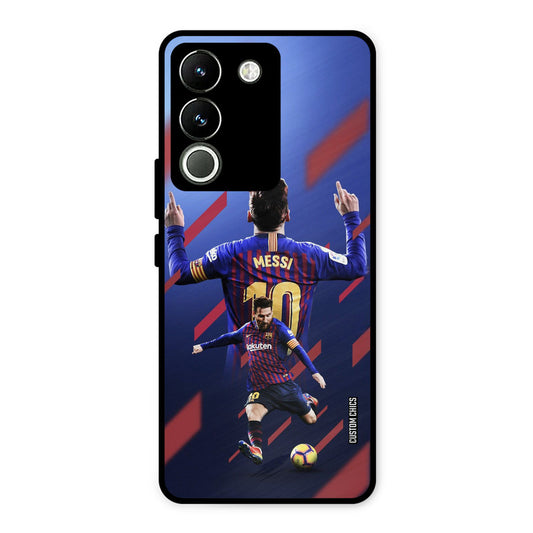 Playing Messi Vivo Y200 Mobile Back Cover - Sports PrintShield Case