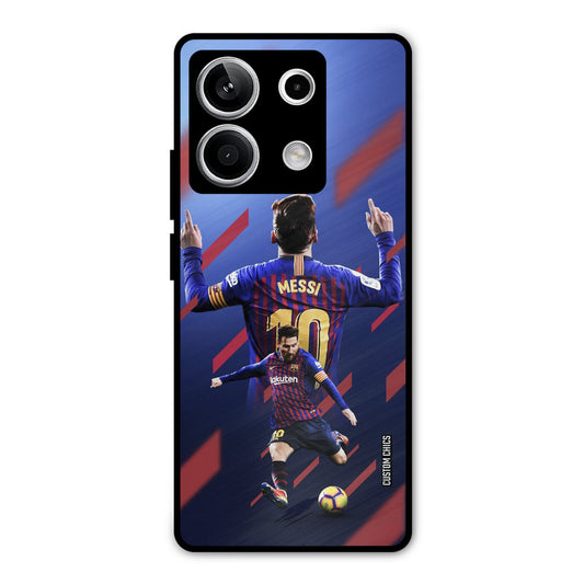 Playing Messi Redmi Note 13 5G Mobile Back Cover - Sports PrintShield Case