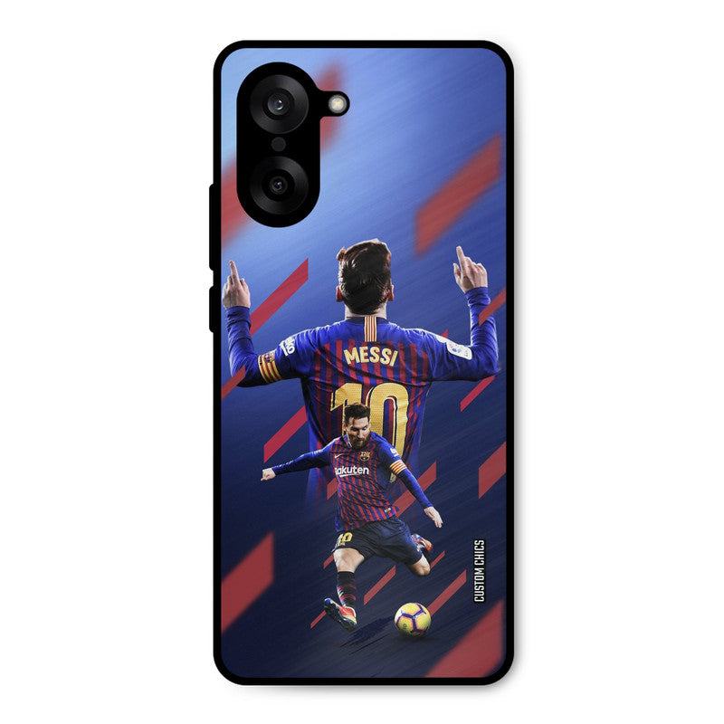 Playing Messi Oneplus Nord CE5 Mobile Back Cover - Sports PrintShield Case