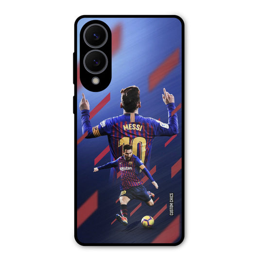 Playing Messi Samsung Galaxy S25 Edge Mobile Back Cover - Sports PrintShield Case