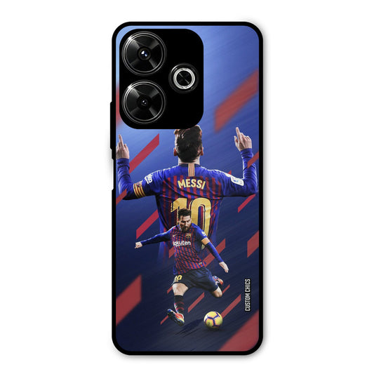 Playing Messi Redmi 13 5G Mobile Back Cover - Sports PrintShield Case