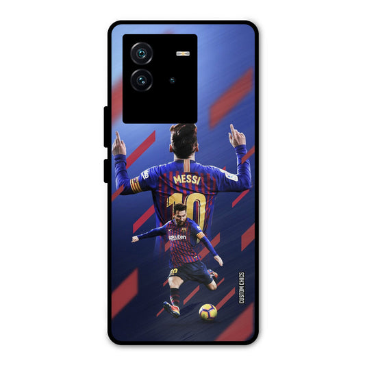 Playing Messi iQOO Neo 6 5G Mobile Back Cover - Sports PrintShield Case