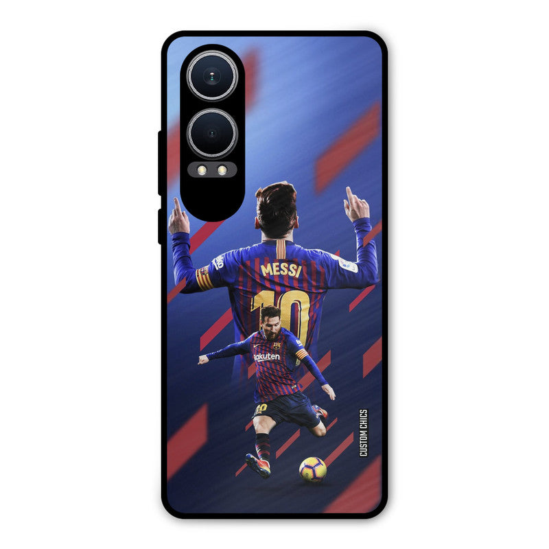Playing Messi Oneplus Nord CE4 Lite Mobile Back Cover - Sports PrintShield Case
