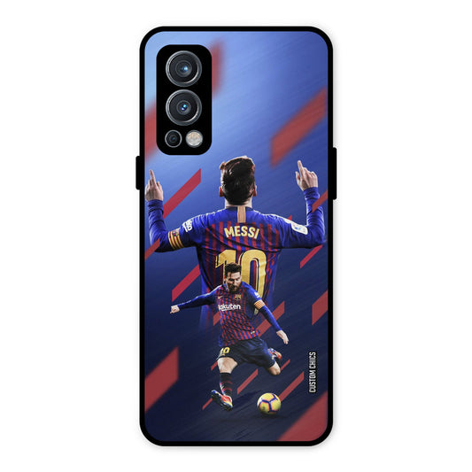 Playing Messi OnePlus Nord 2 5G Mobile Back Cover - Sports PrintShield Case