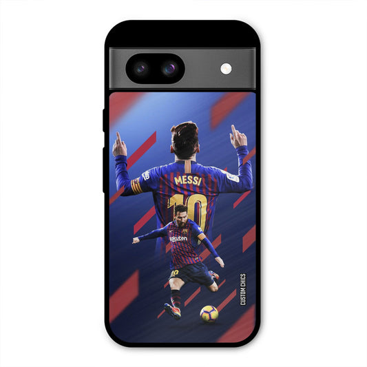Playing Messi Google Pixel 8a Mobile Back Cover - Sports PrintShield Case