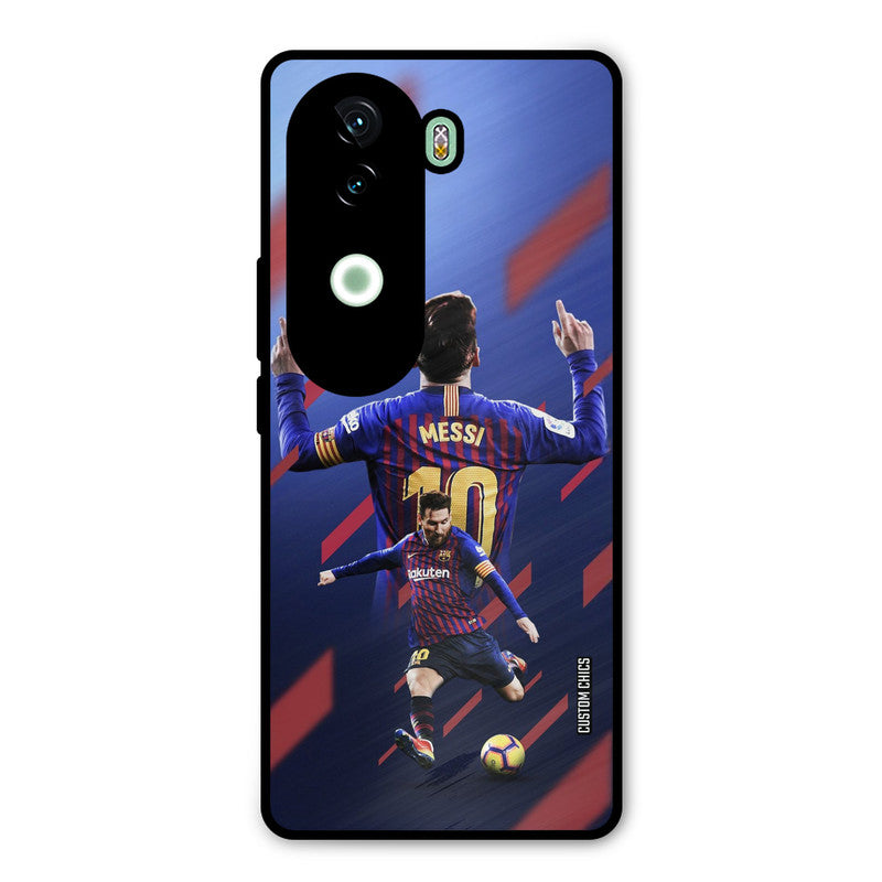 Playing Messi iQOO Z9s Mobile Back Cover - Sports PrintShield Case