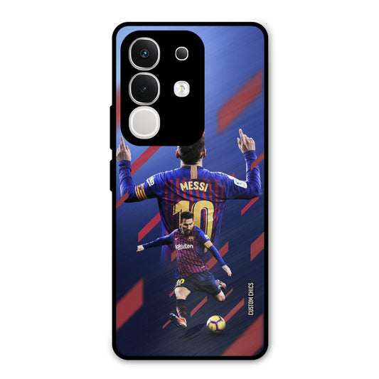 Playing Messi Vivo T4x Mobile Back Cover - Sports PrintShield Case