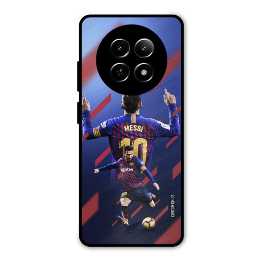 Playing Messi Realme 13 5G Mobile Back Cover - Sports PrintShield Case