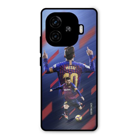 Playing Messi iQoo Neo 10R Mobile Back Cover - Sports PrintShield Case