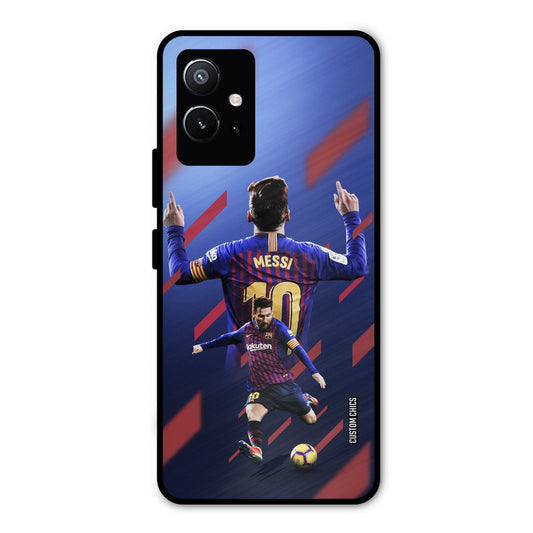 Playing Messi Vivo Y75 5G Mobile Back Cover - Sports PrintShield Case