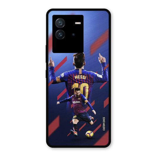 Playing Messi iQoo Neo 6 Mobile Back Cover - Sports PrintShield Case