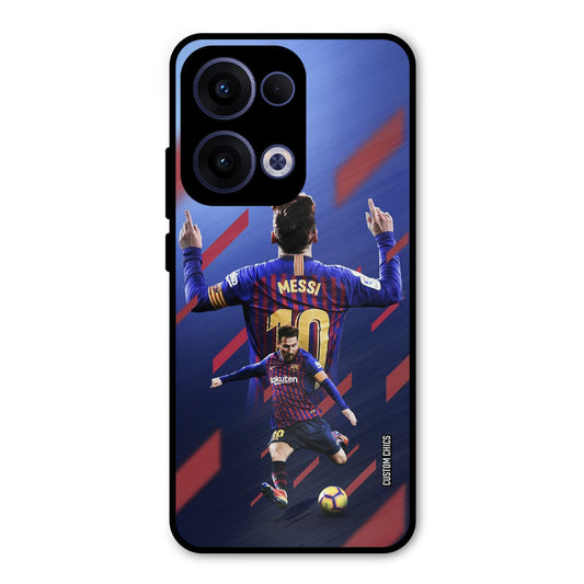 Playing Messi Oppo Reno 13 5G Mobile Back Cover - Sports PrintShield Case