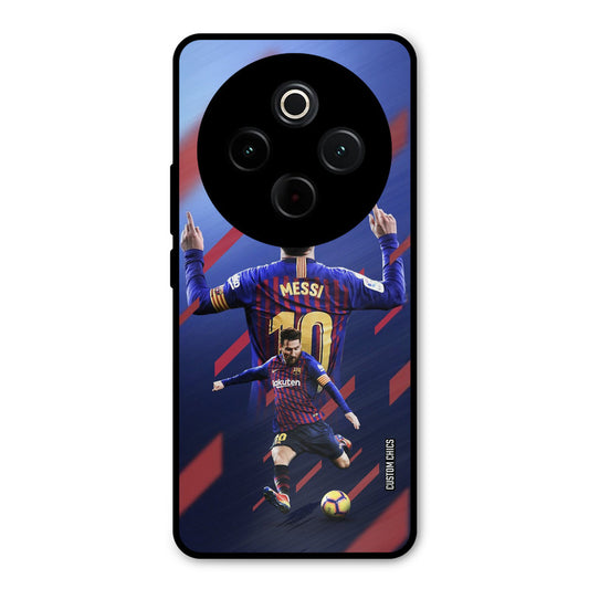Playing Messi iQoo Z10 Mobile Back Cover - Sports PrintShield Case