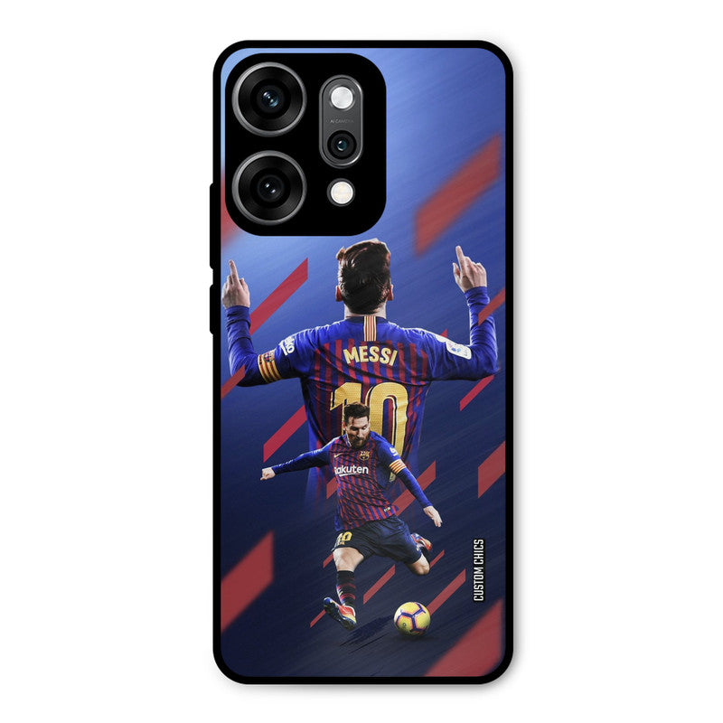 Playing Messi Oppo Reno 14 Pro Mobile Back Cover - Sports PrintShield Case