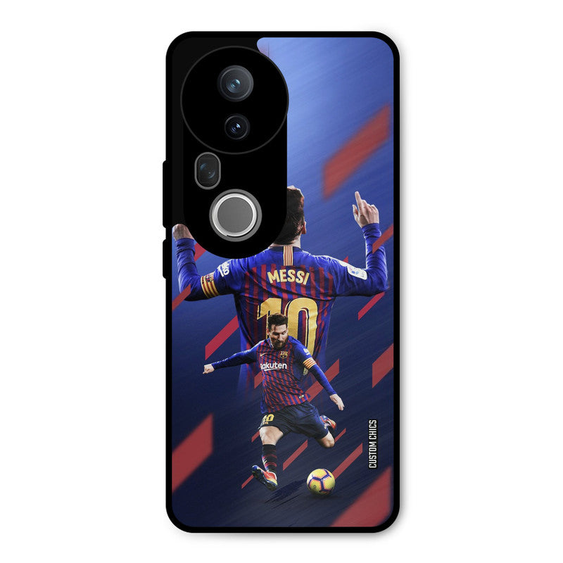 Playing Messi Vivo T4 Ultra Mobile Back Cover - Sports PrintShield Case