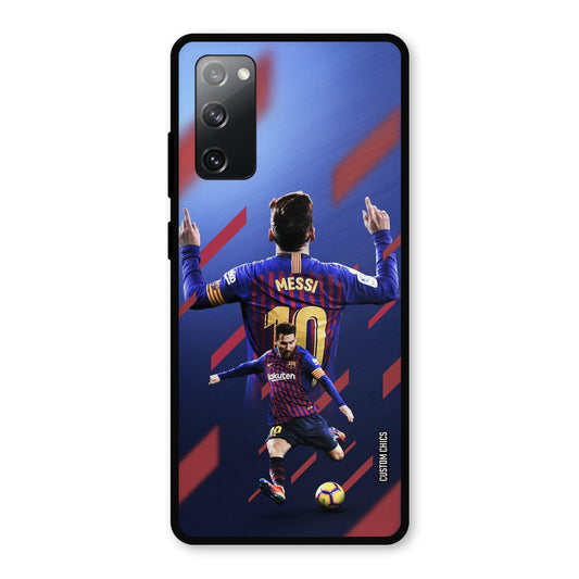 Playing Messi Samsung Galaxy S20 FE Mobile Back Cover - Sports PrintShield Case