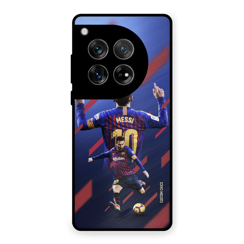 Playing Messi OnePlus 12 Mobile Back Cover - Sports PrintShield Case