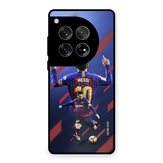 Playing Messi OnePlus 12 Mobile Back Cover - Sports PrintShield Case