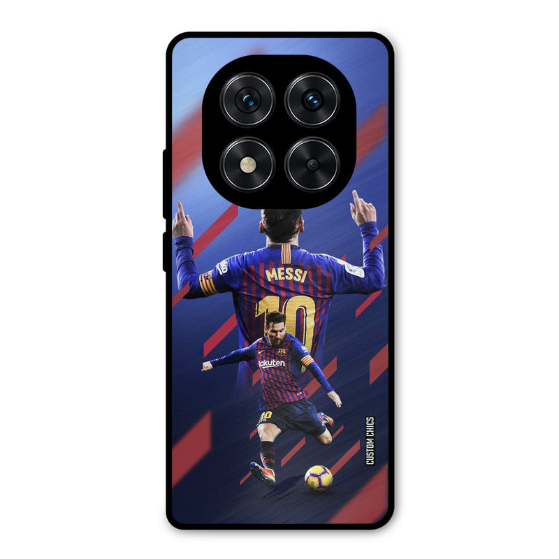 Playing Messi Redmi Note 14 Pro Mobile Back Cover - Sports PrintShield Case