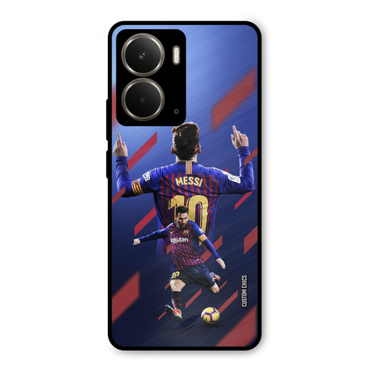 Playing Messi Realme P3 Mobile Back Cover - Sports PrintShield Case