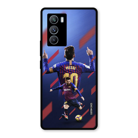 Playing Messi iQOO 9SE Mobile Back Cover - Sports PrintShield Case