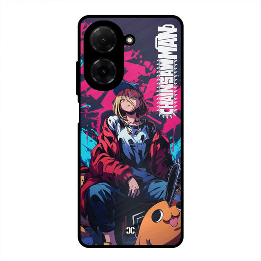 Puchita with Power Poco C71 Mobile Back Cover - Anime PrintShield Case