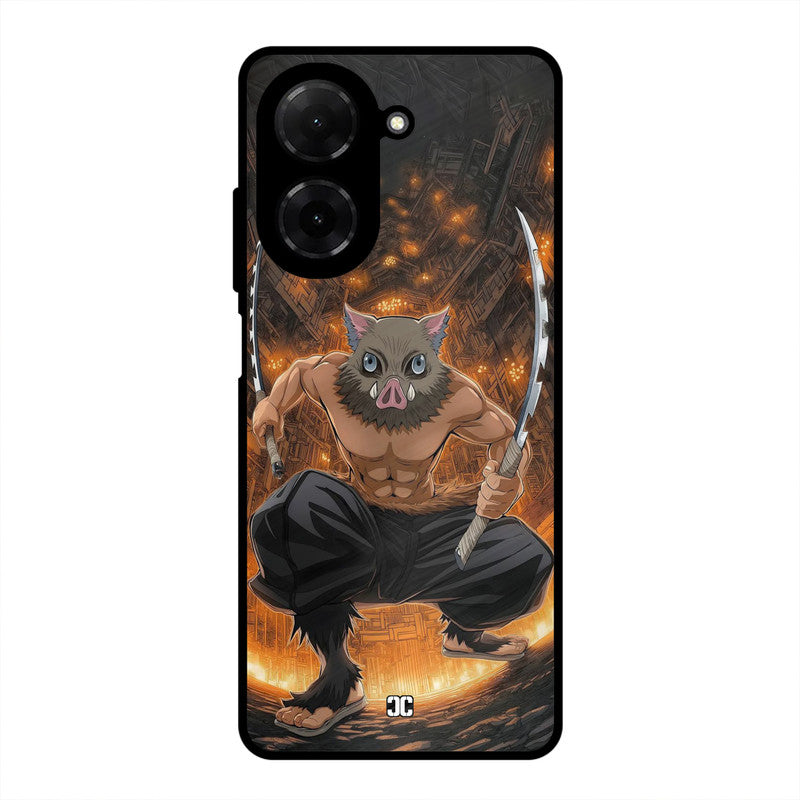 Inosuke Rage Poco C71 Mobile Back Cover - Anime PrintShield Case