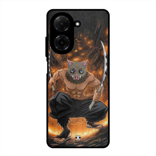 Inosuke Rage Poco C71 Mobile Back Cover - Anime PrintShield Case