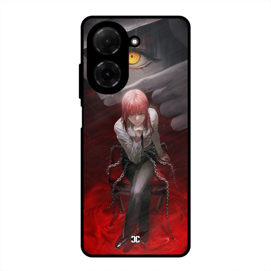Makima Chains Poco C71 Mobile Back Cover - Anime PrintShield Case