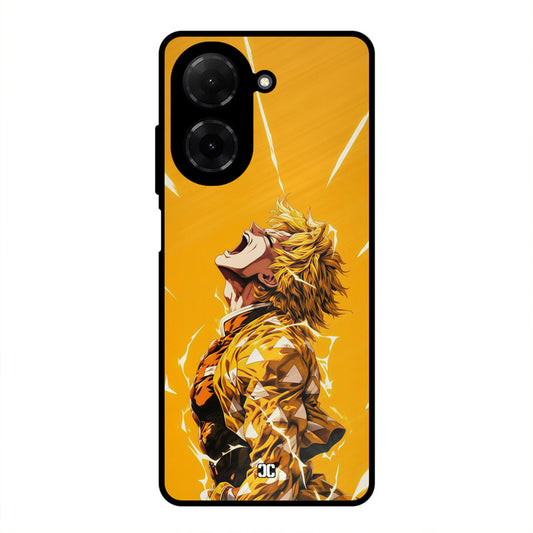 Shouting Zenitsu Poco C71 Mobile Back Cover - Anime PrintShield Case