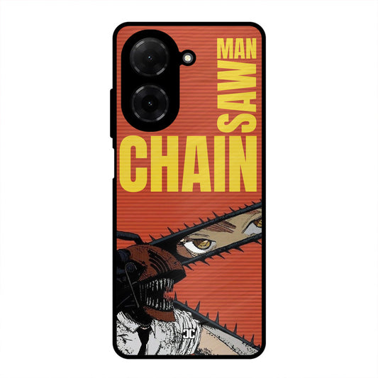 Raging Chainsaw Poco C71 Mobile Back Cover - Anime PrintShield Case