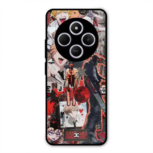 Denji Thoughts Poco C75 Mobile Back Cover - Anime PrintShield Case