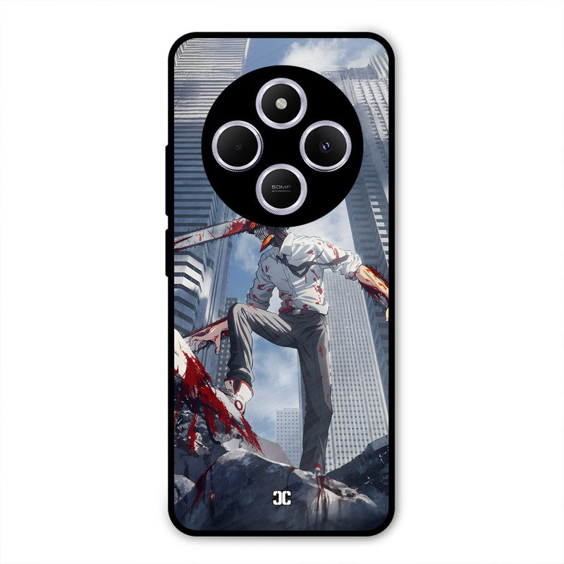 Denji Fighting Poco C75 Mobile Back Cover - Anime PrintShield Case
