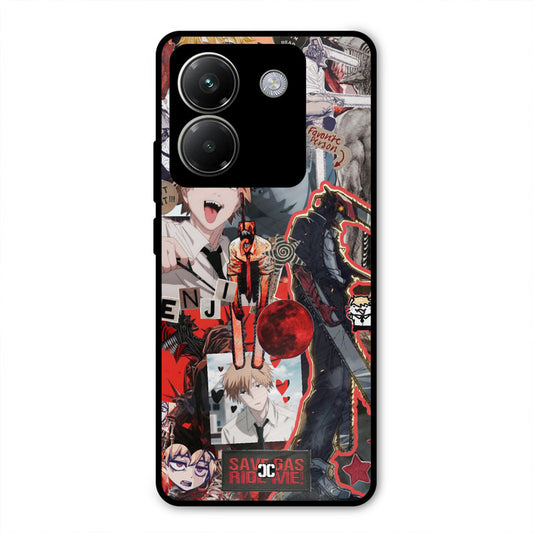 Denji Thoughts Poco M7 Pro Mobile Back Cover - Anime PrintShield Case