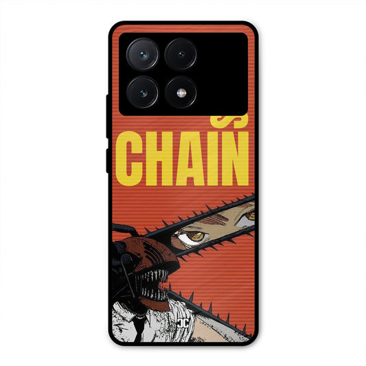 Raging Chainsaw Poco X6 Pro Mobile Back Cover - Anime PrintShield Case