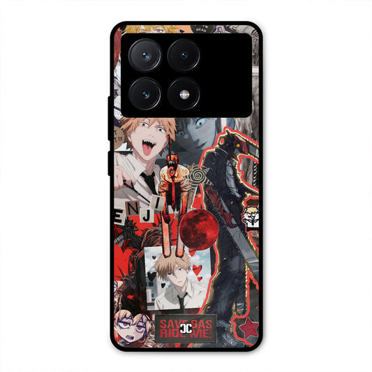 Denji Thoughts Poco X6 Pro Mobile Back Cover - Anime PrintShield Case