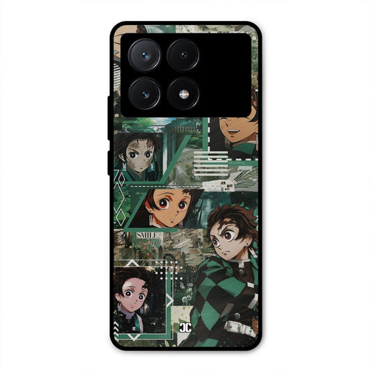 Tanjiro Thoughts Poco X6 Pro Mobile Back Cover - Anime PrintShield Case