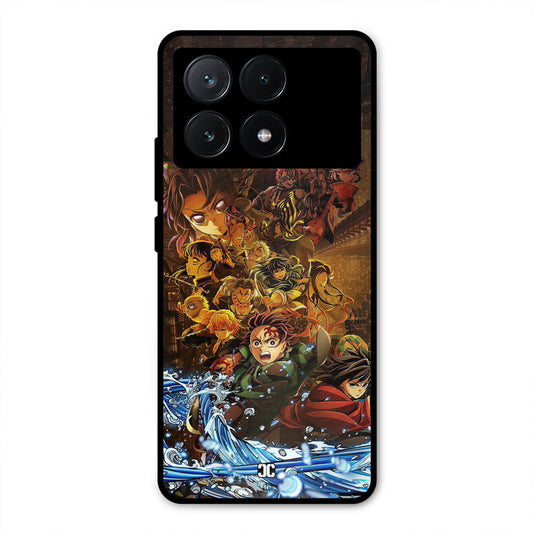 Demon Slayers Poco X6 Pro Mobile Back Cover - Anime PrintShield Case