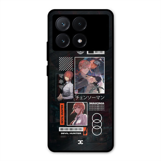 Devil Hunter Makima Poco X6 Pro Mobile Back Cover - Anime PrintShield Case