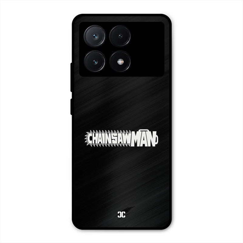 Chainsaw Logo Poco X6 Pro Mobile Back Cover - Anime PrintShield Case