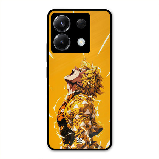 Shouting Zenitsu Poco X6 Mobile Back Cover - Anime PrintShield Case