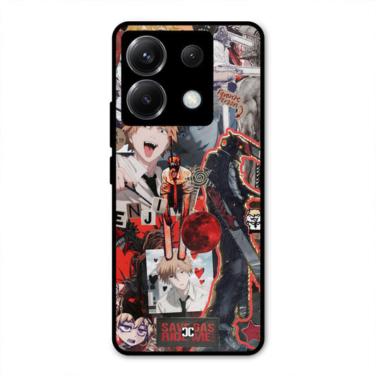 Denji Thoughts Poco X6 Mobile Back Cover - Anime PrintShield Case